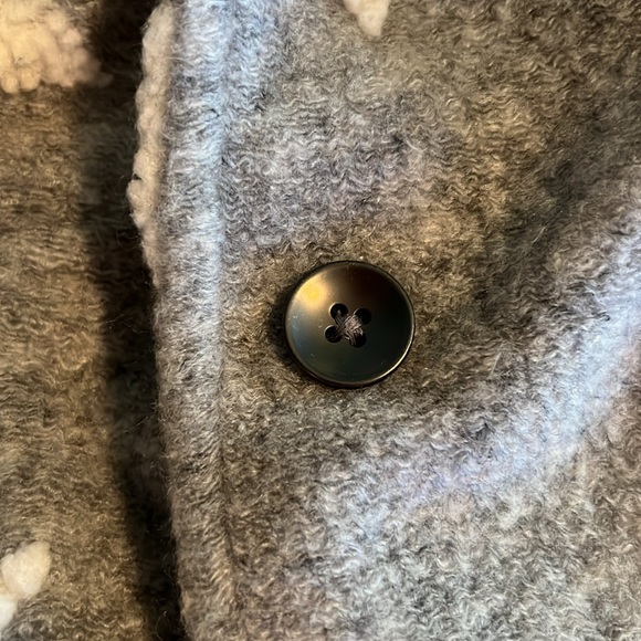 Baby Gap Gray And White Star Coat Size 4 - Picture 14 of 15